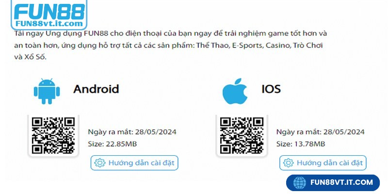 Các bước cài app FUN88 cho hệ điều hành Android dễ dàng